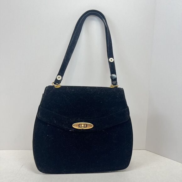 Black Velvet Embroidered Beaded Japanese Geisha Garden Purse - Picture 3 of 11